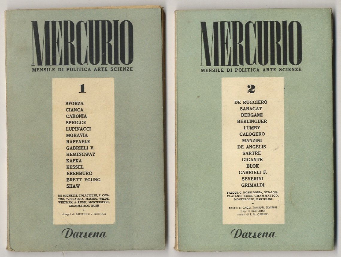 Mercurio. Mensile di politica, arte scienze. Anni I-IV: Fascicoli 1-30.