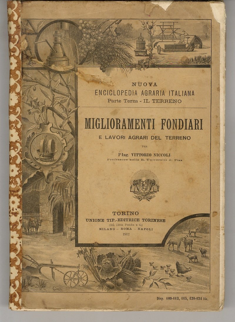 Miglioramenti fondiari e lavori agrari del terreno. (Governo delle acque, …