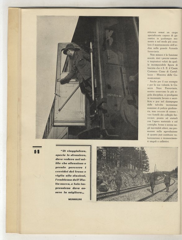 Milizia Ferroviaria. Decimo Annuale. "Primogenita la Milizia Ferroviaria ha il …