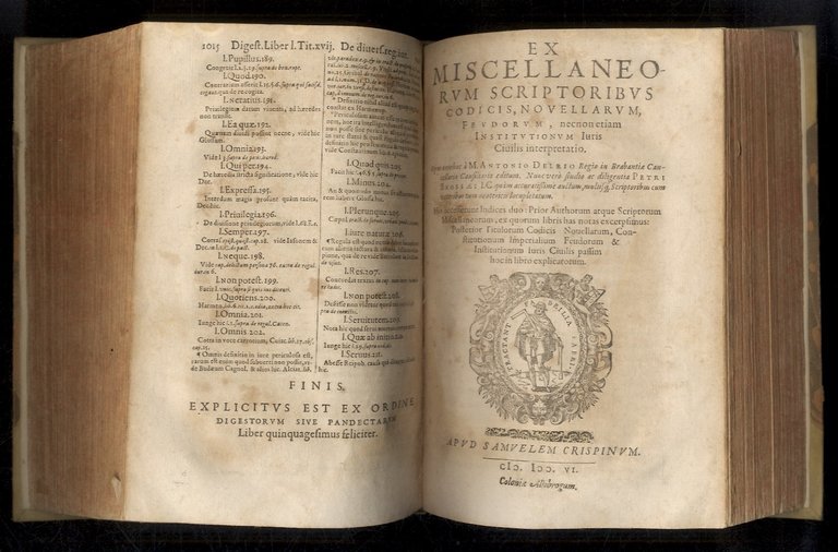 Miscellanea scriptorum universi iuris civilis duobus tomis distincta. [.] Nunc …