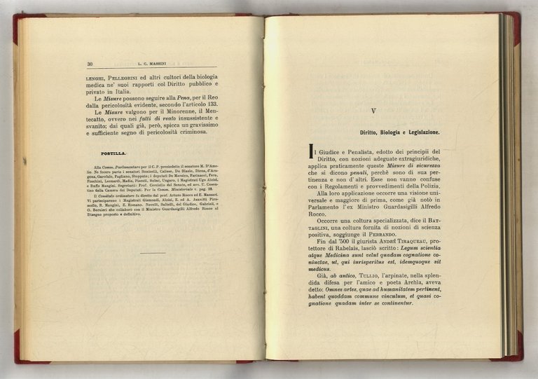 Misure personali e legislazione preventiva, loro funzioni profilattiche nel codice …