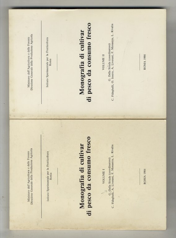 Monografia di cultivar di pesco da consumo fresco. Volume I …