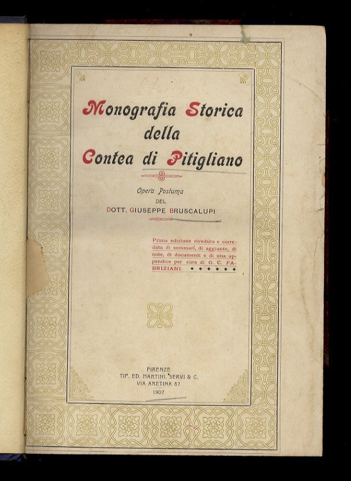 Monografia storica della contea di Pitigliano. Opera postuma di Giuseppe …