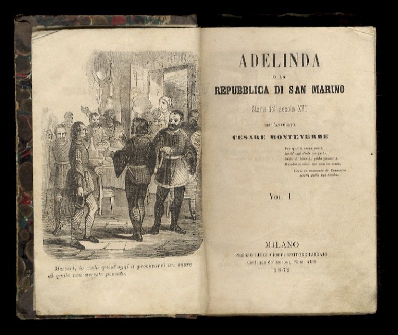 Monteverde C. Adelinda o la Repubblica di San Marino. Storia … | Immagine principale