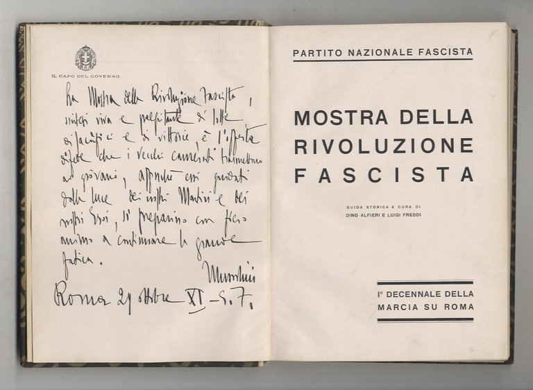 Mostra della Rivoluzione Fascista. Guida storica a cura di Dino …