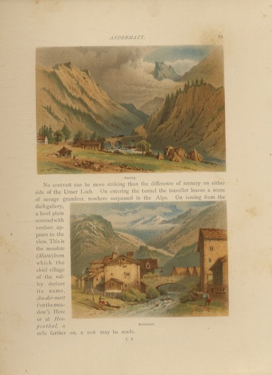 Mountains and Lakes of Switzerland and Italy. Sixty-four Picturesque Views …