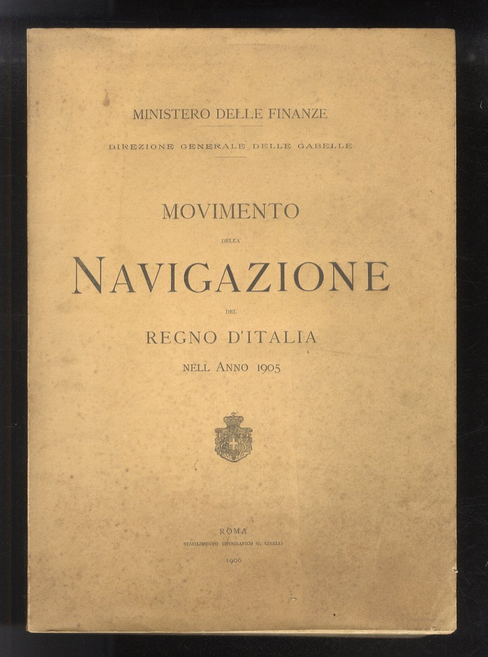 Movimento della navigazione del Regno d'Italia nell'anno 1905.