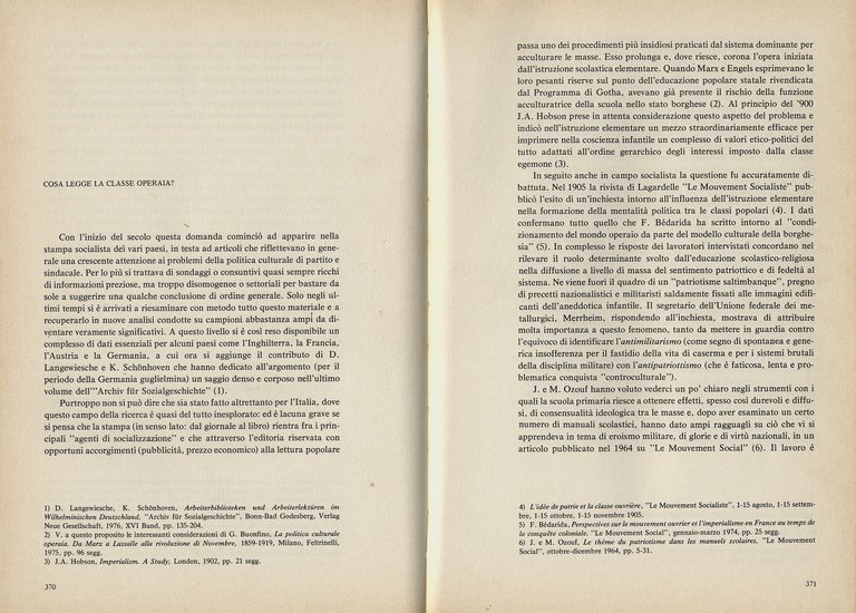 MOVIMENTO operaio e socialista. Rivista trimestrale di storia e bibliografia, …