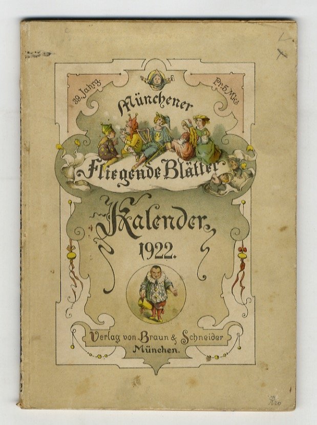 Münchener Fliegende Blätter. Kalender für 1922. 39 Jahrgang.