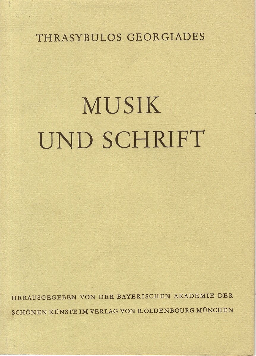 Musik und Schrift.