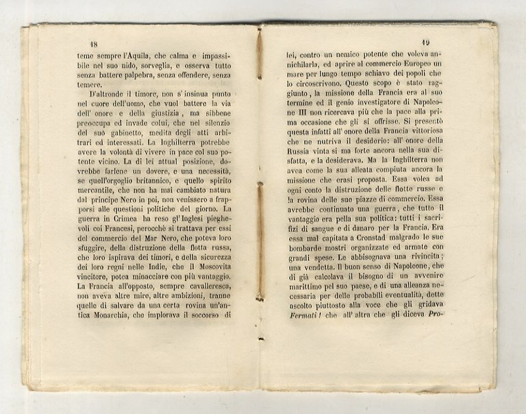 Napoleone III e l'Europa. Del marchese Cuneo D'Ornano. Prima versione …