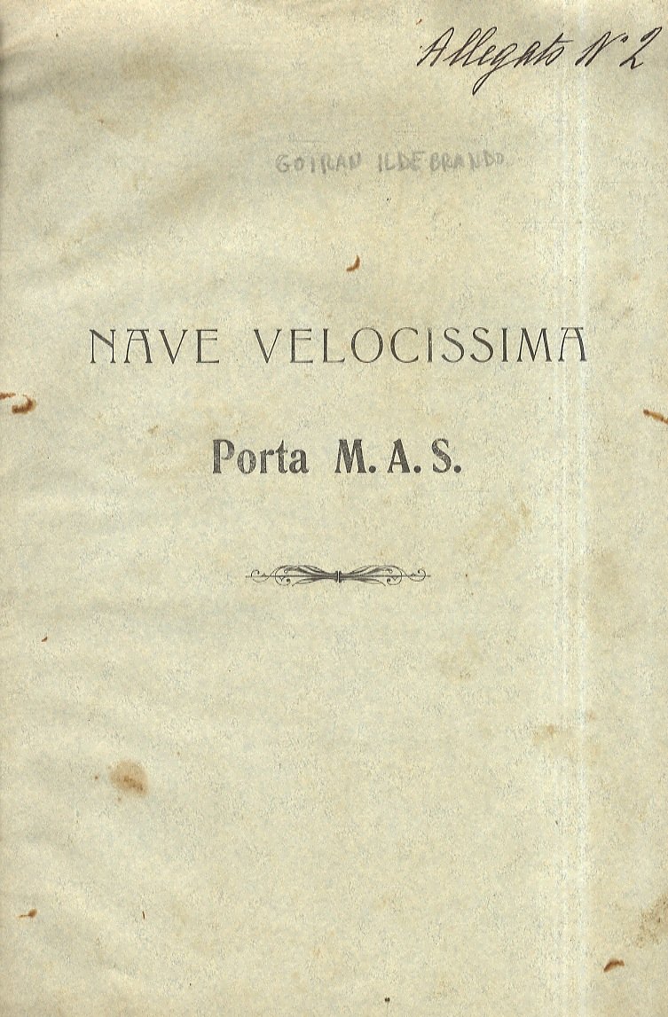 Nave velocissima porta M.A.S.