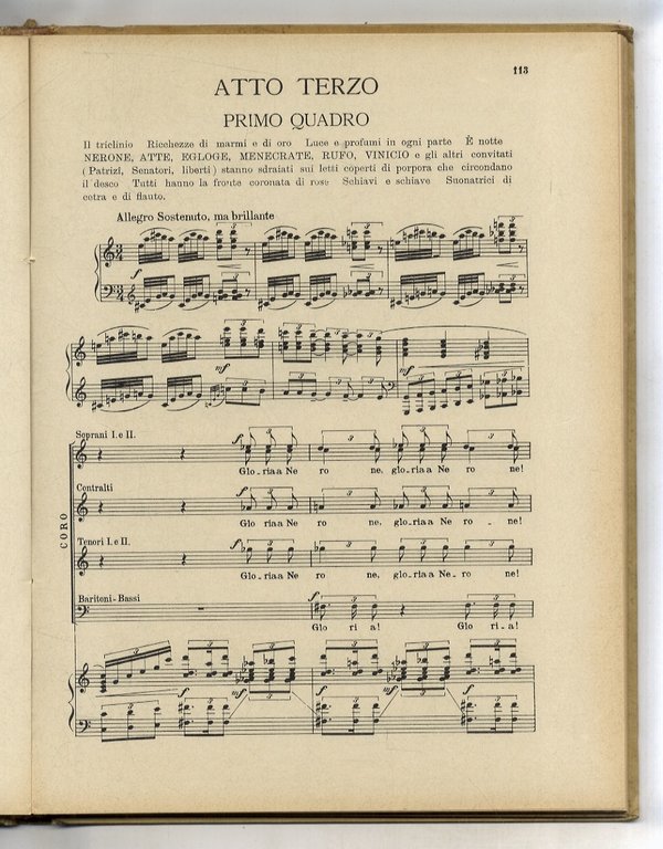 Nerone. Dalla commedia di Pietro Cossa. Tre atti (quattro quadri) …