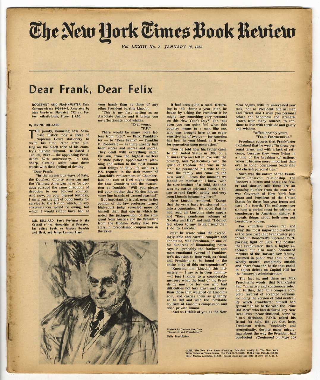 NEW YORK (THE) TIMES BOOK REVIEW. Vol. LXXIII. Dal fascicolo …