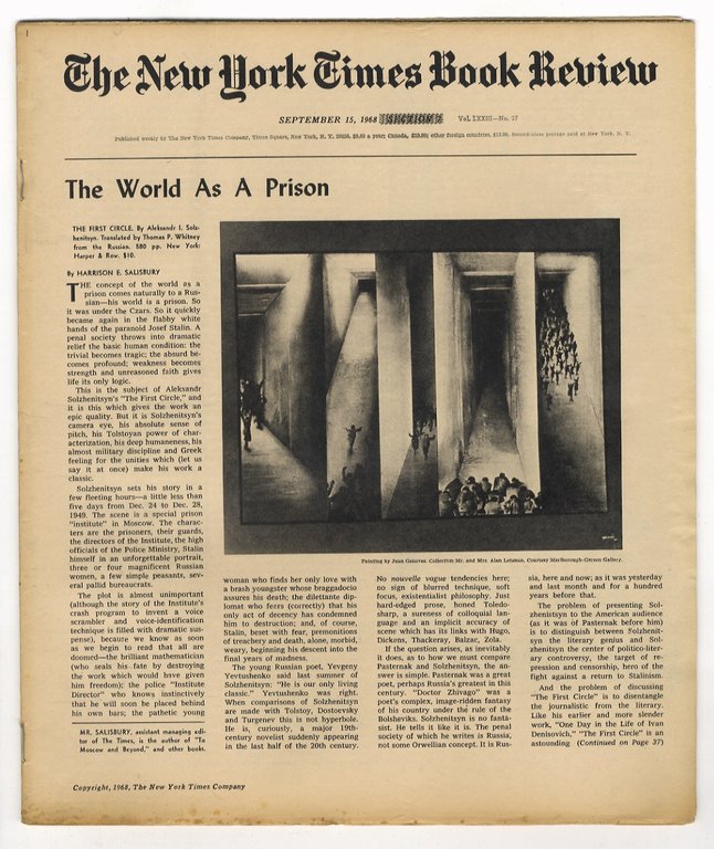 NEW YORK (THE) TIMES BOOK REVIEW. Vol. LXXIII. Dal fascicolo …