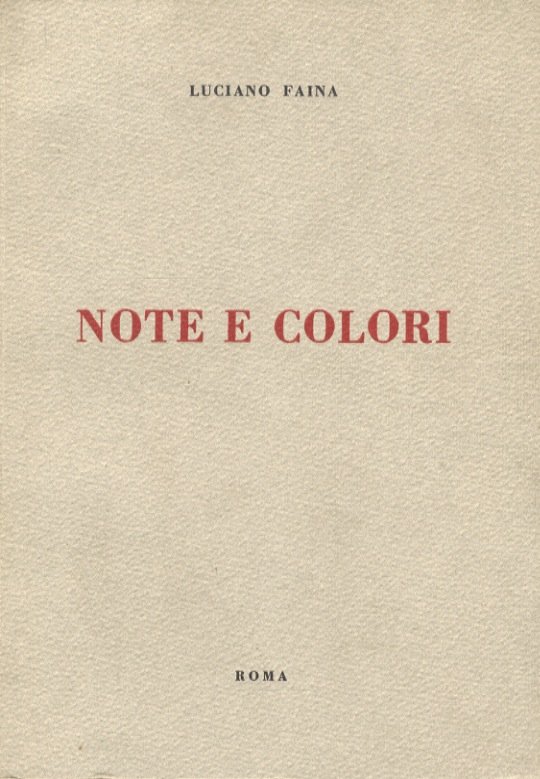 Note e colori. | Immagine principale