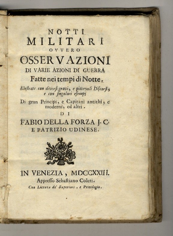 Notti militari ovvero osservazioni di varie azioni di guerra fatte …