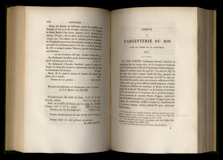Nouveau recueil de comptes de l'Argenterie des Rois de France. …