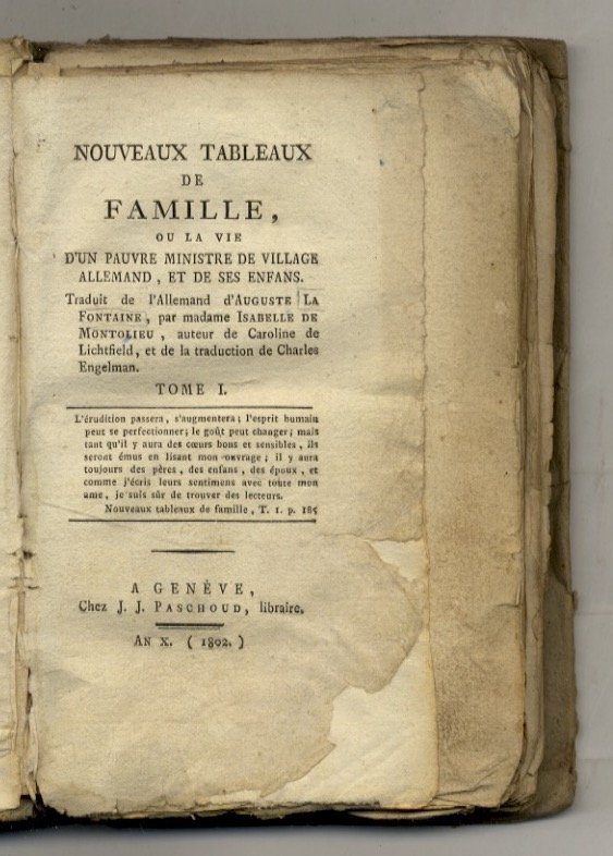 Nouveaux tableaux de famille ou La vie d'un pauvre ministre … | Immagine principale