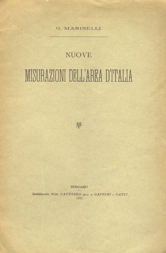 Nuove misurazioni dell'area d'Italia.