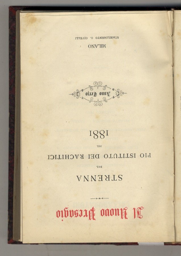 NUOVO (IL) presagio. Strenna del Pio Istituto dei Rachitici pel … | Immagine principale