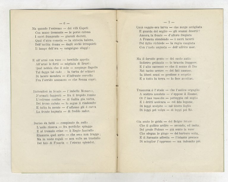 Ode sulla Rivoluzione di Francia del 1830 (inedita). Aggiuntovi il …