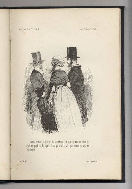 OEUVRES CHOISIES DE GAVARNI. Revues, corrigées et nouvellement classées par …