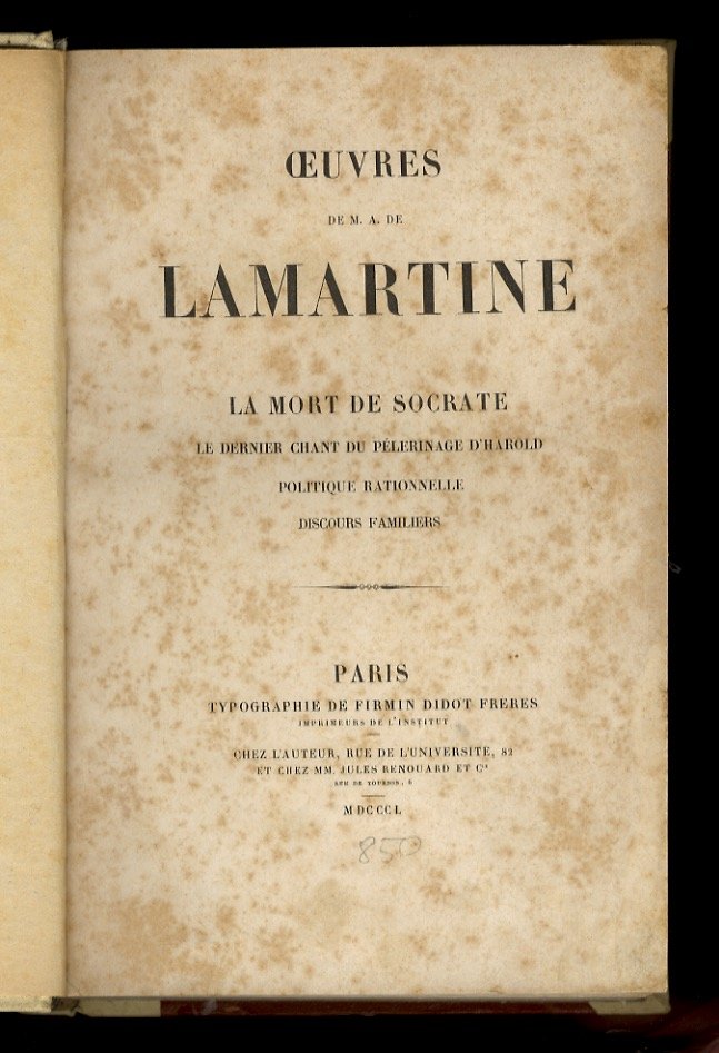 Oeuvres: La Mort de Socrate - Le dernier chant du …