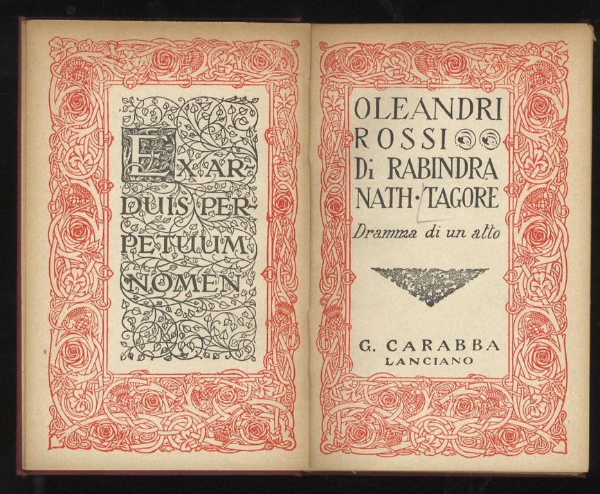 Oleandri rossi. Dramma in un atto.