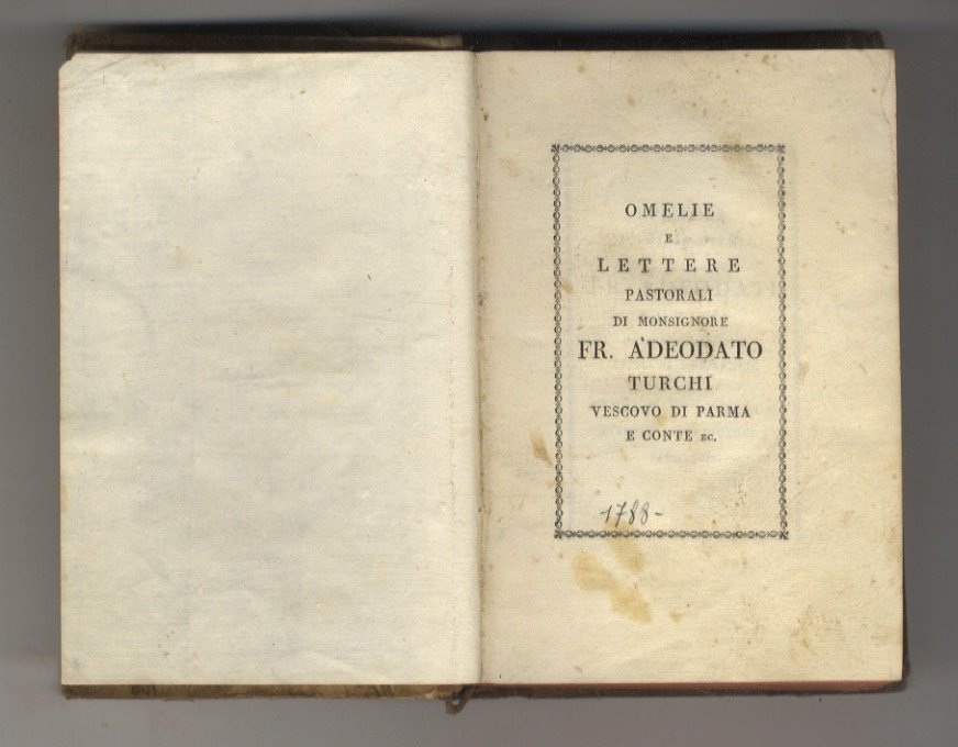 Omelie e lettere pastorali di monsignore F. Adeodato Turchi, vescovo …