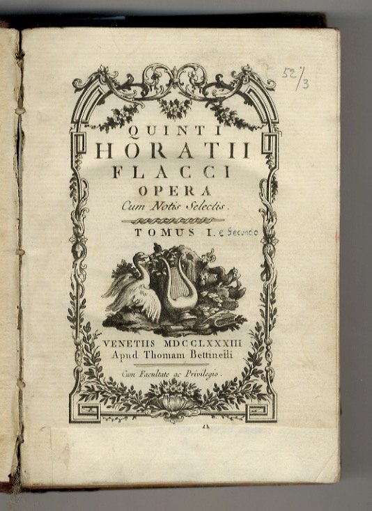 Opera. Cum notis selectis. Tomus I (e II).