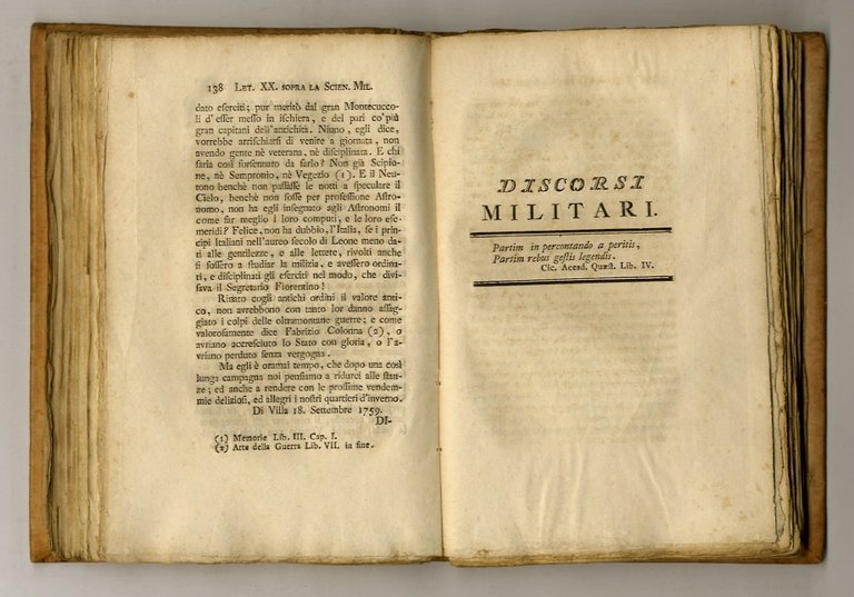 Opere militari. [In:] Opere del conte Algarotti cavaliere dell'ordine del …