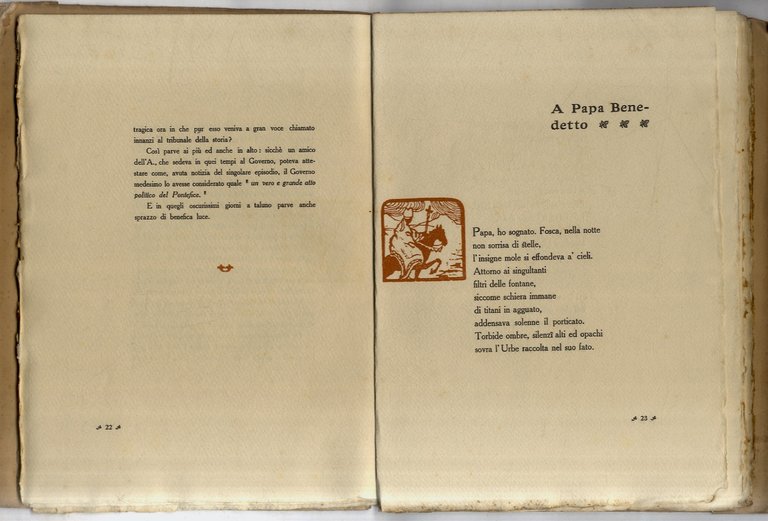 Oricalchi. Commenti lirici di guerra. (Fregi xilografici dell'A.).