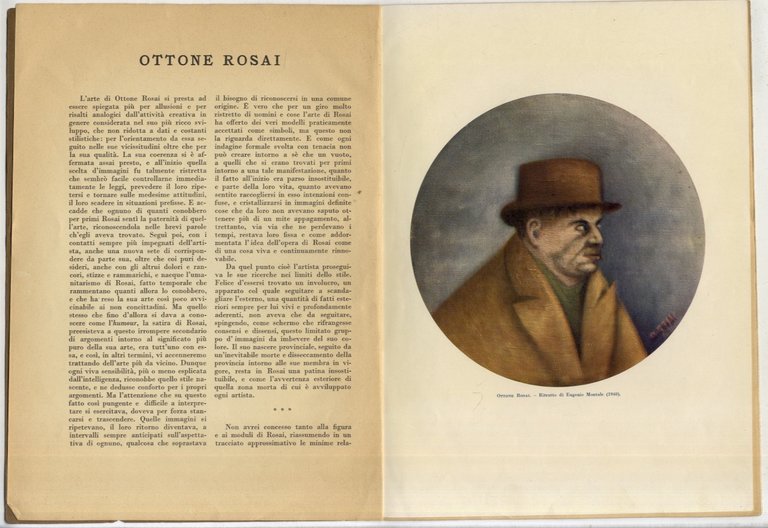 Ottone Rosai. Estratto da "Le Arti". Rassegna bimestrale dell'arte antica …