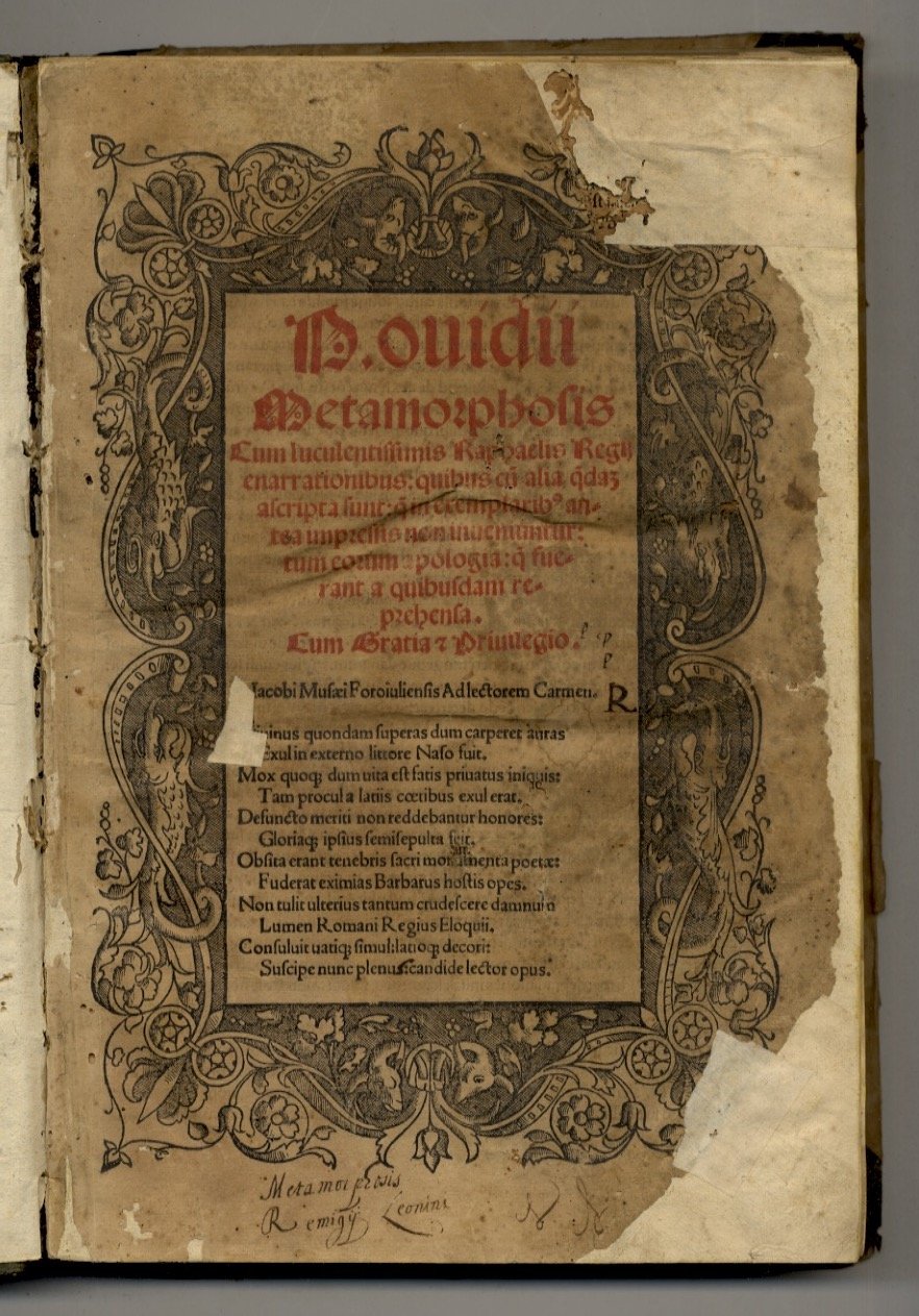 P. Ovidii Metamorphosis cum luculentissimis Raphaelis Regii enarrationibus quibus cum …
