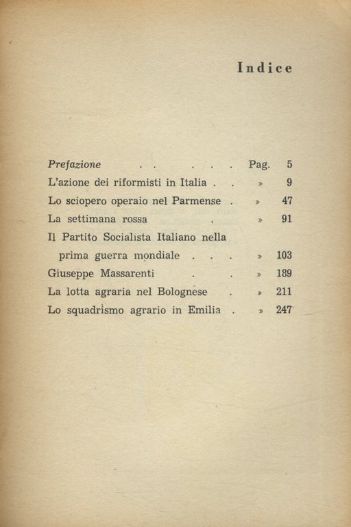 Pagine di storia del movimento operaio.