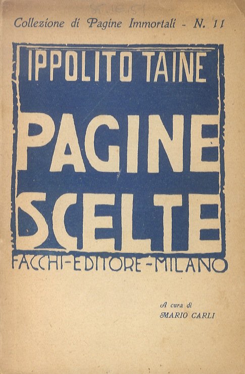Pagine scelte. Traduzione di M. Carli. | Immagine principale