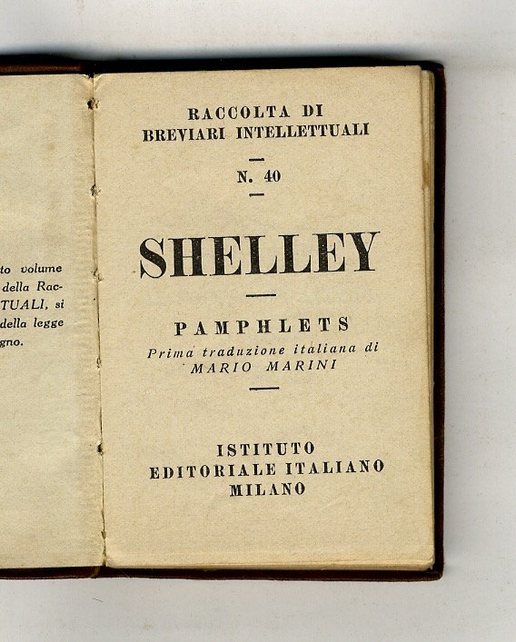 Pamphlets. Prima traduzione italiana di Mario Marini.