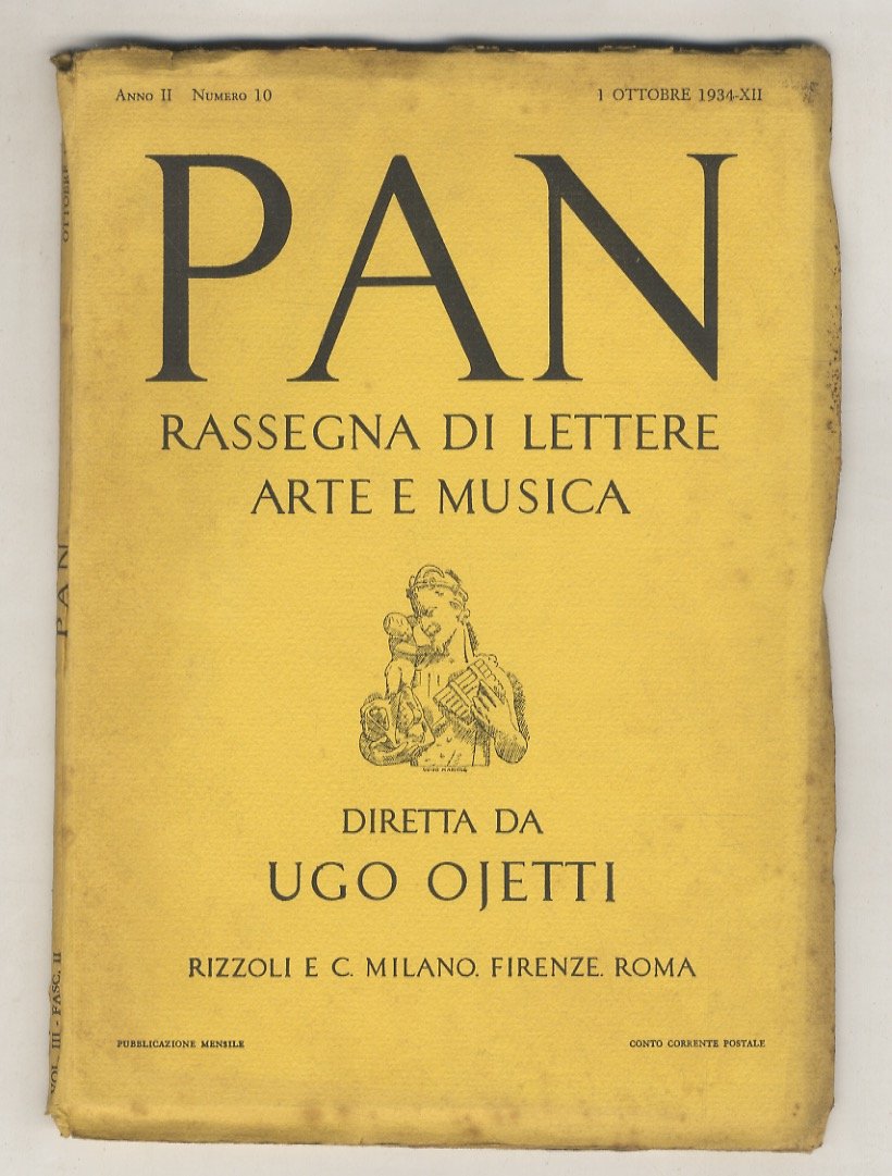 Pan. Rassegna di lettere arte e musica. Diretta da Ugo …