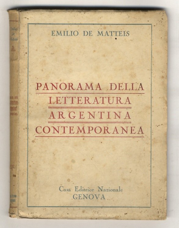 Panorama della letteratura argentina contemporanea.