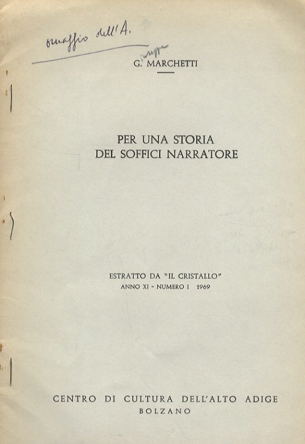 Par una storia del Soffici narratore. Estratto da "Il Cristallo" … | Immagine principale