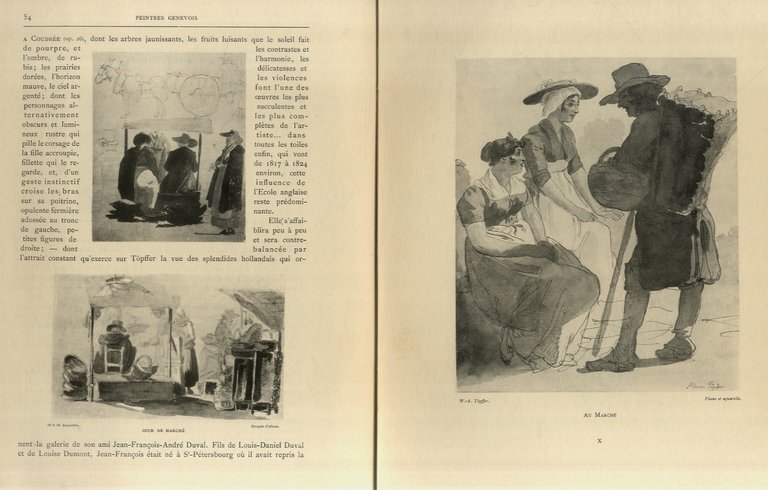 Peintres Genevois. Première serie. 1702-1817 - Deuxième serie. 1766-1849. Reproductions …