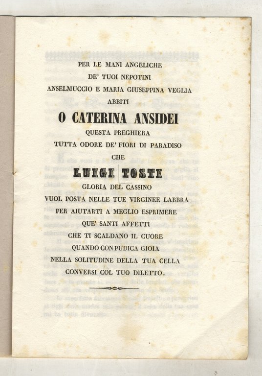 Per le mani angeliche de' tuoi nepotini Anselmuccio e Maria … | Immagine Gallery 2
