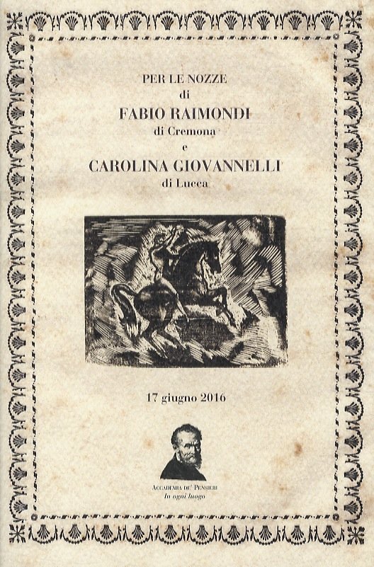 Per le nozze di Fabio Raimondi di Cremona e Carolina …