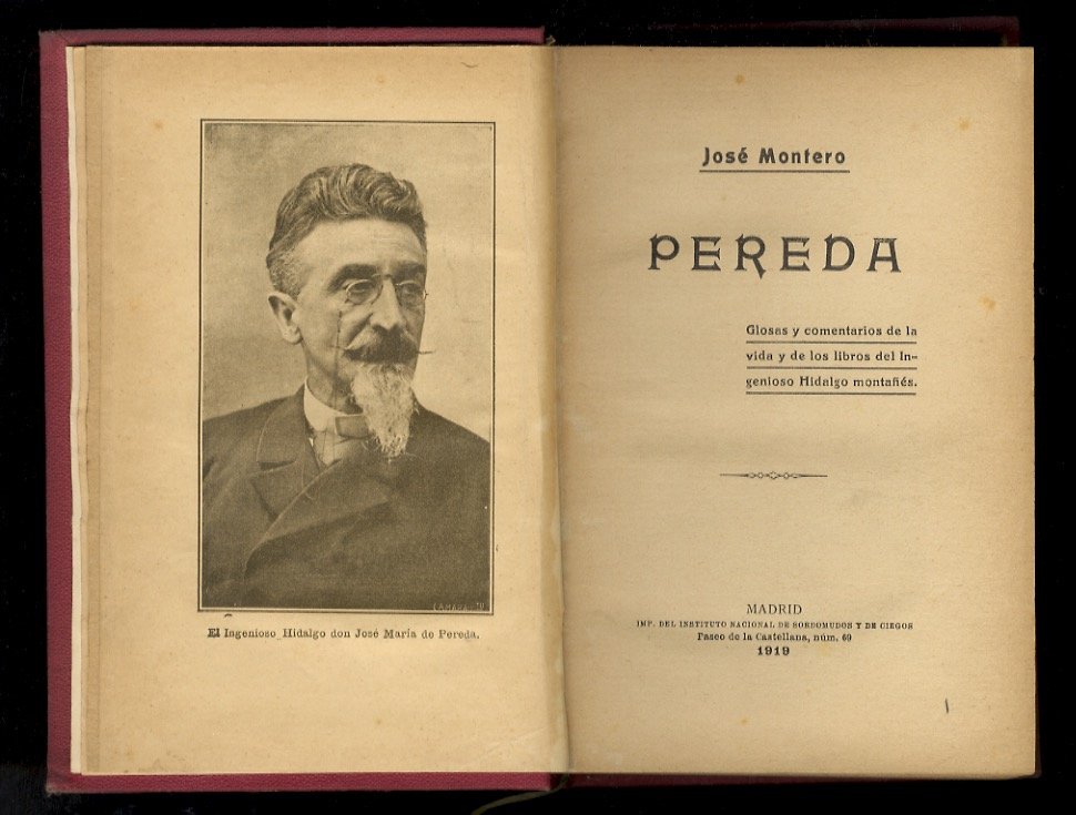 Pereda. Glasas y comentarios de la vida y de los … | Immagine principale