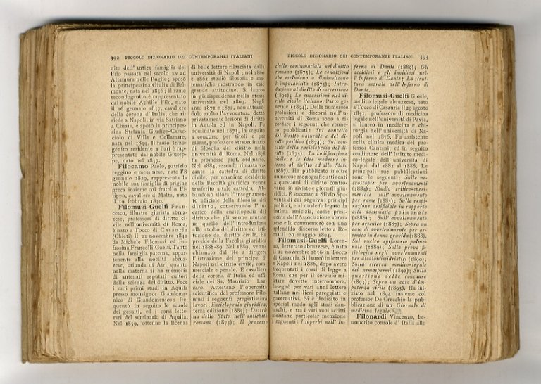 Piccolo dizionario dei contemporanei italiani, compilato da Angelo De Gubernatis.