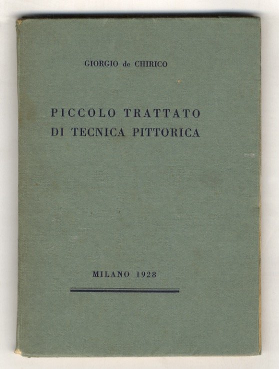 Piccolo trattato di tecnica pittorica.