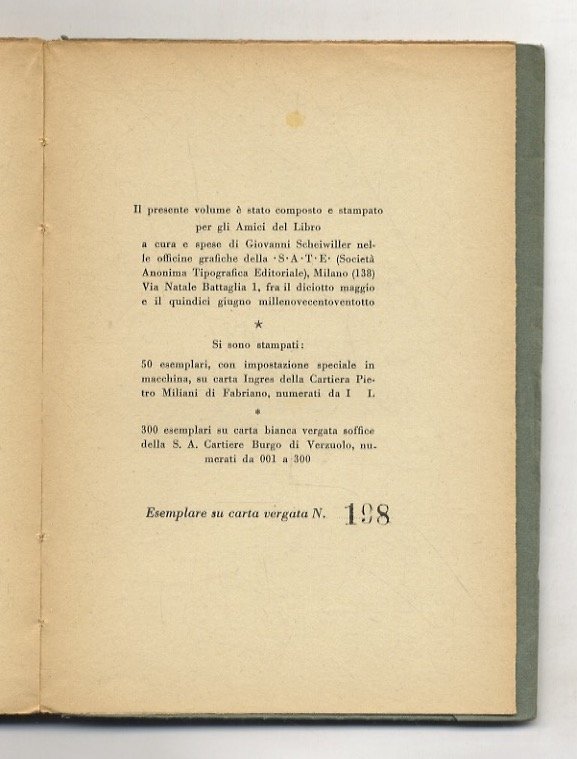 Piccolo trattato di tecnica pittorica.