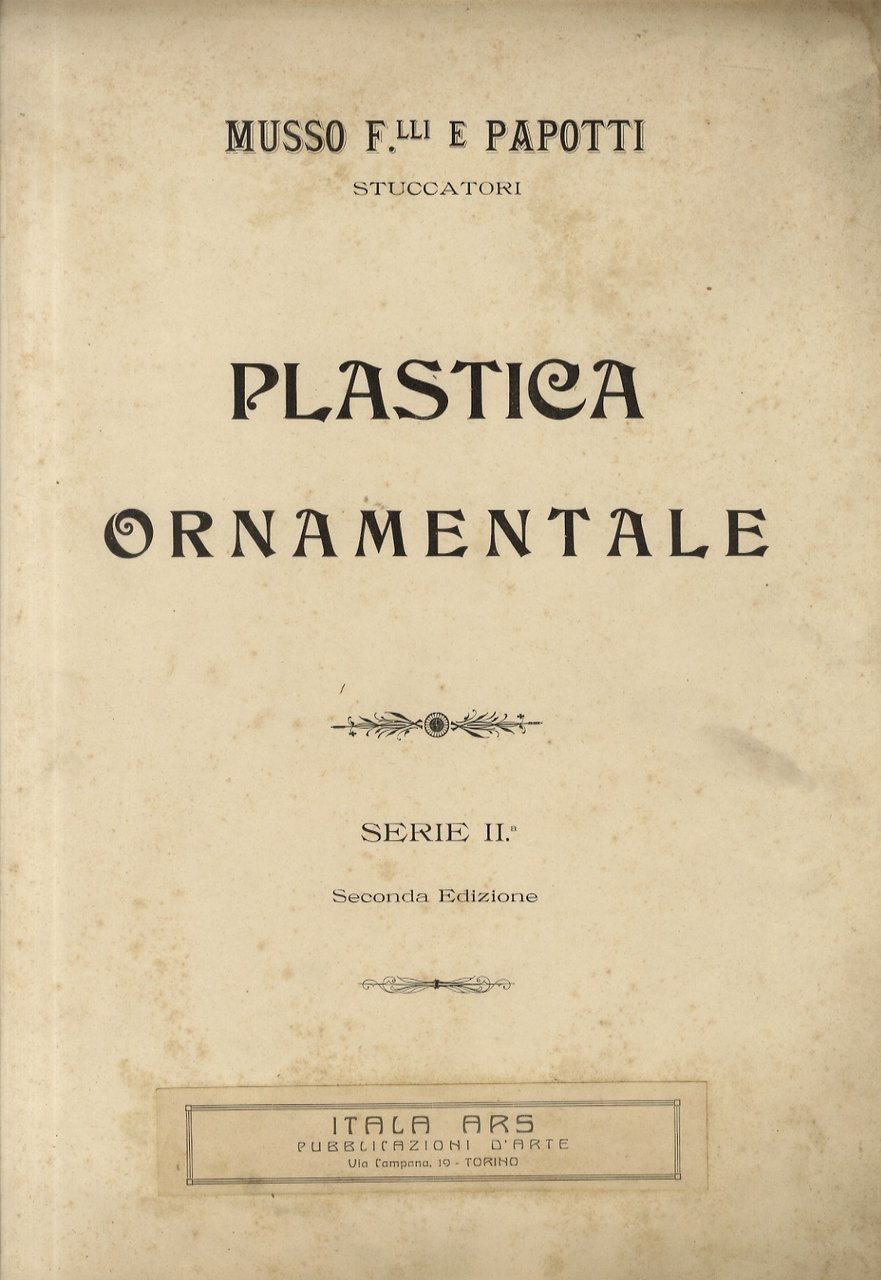 Plastica ornamentale. Serie II. Seconda edizione.