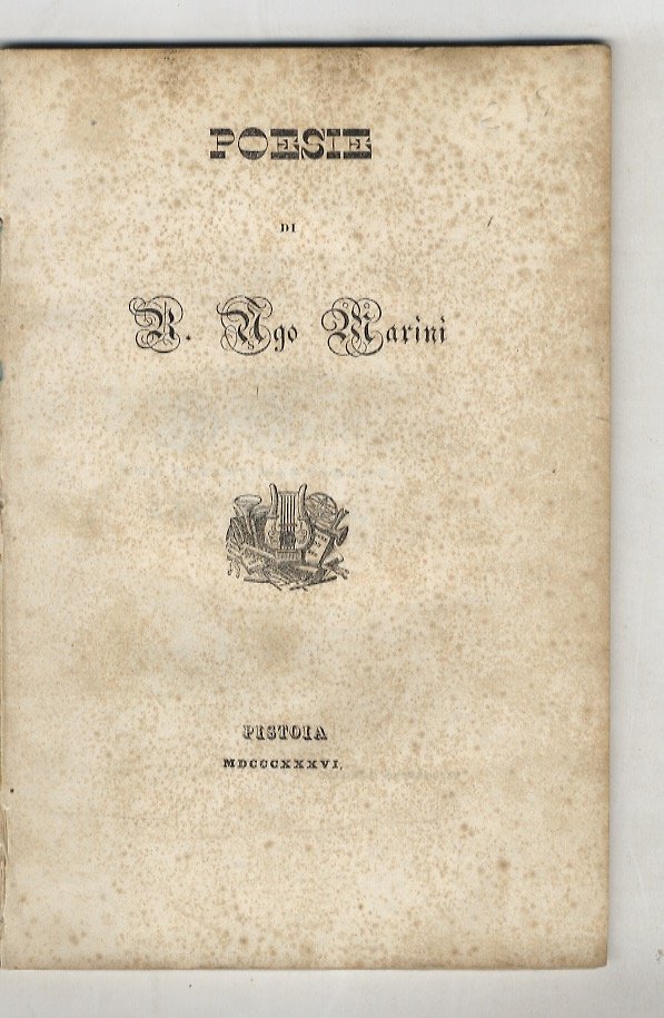 Poesie di R. Ugo Marini.